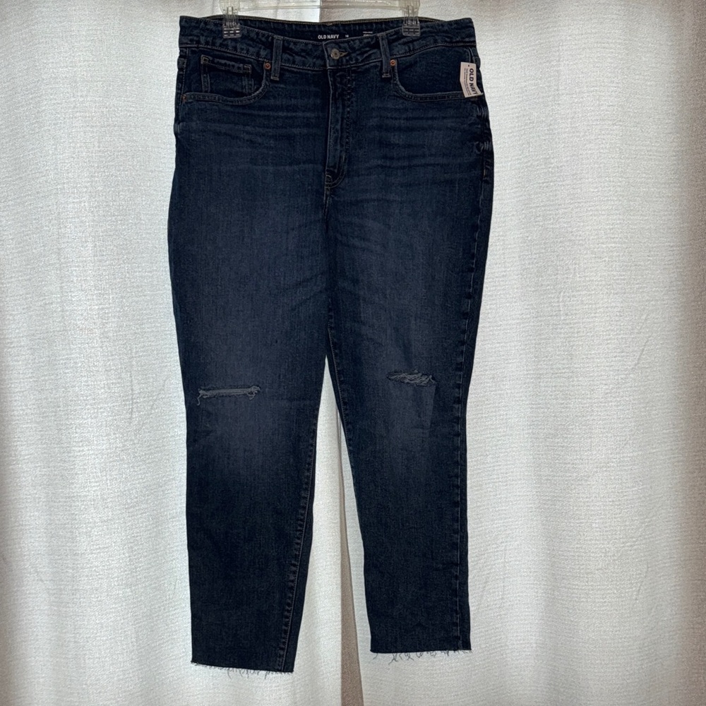 Old Navy Women's Dark Indigo Ankle Jeans